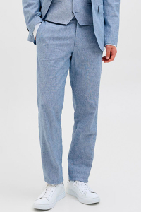 Jack & Jones Riviera Linen Trouser Nautical Blue