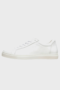 Selected SLHEVAN LEATHER TRAINER B NOOS White