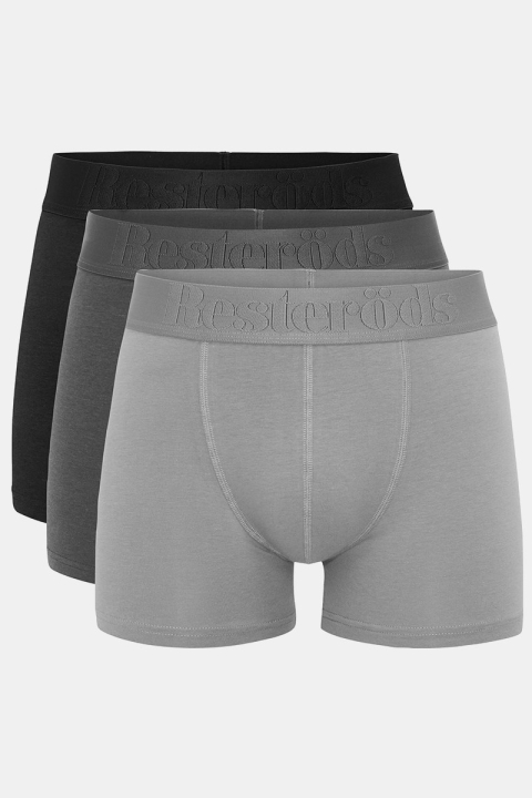 Resteröds Bambu 3-Pack Gunnar Boxers Black/Grey/Light Grey