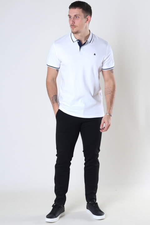 Jack & Jones JJEJERSEY POLO SS NOOS White REG