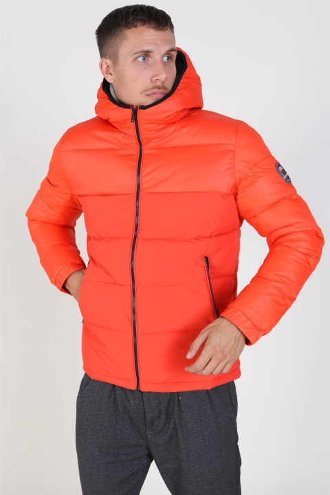 Jack & Jones Oscar Jas Hood Cherry Tomata