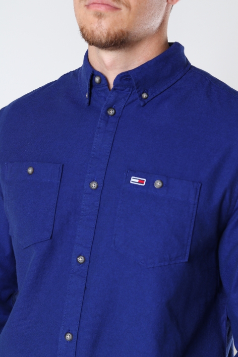 TJM TWO TONE OXFORD SHIRT Twilight Navy