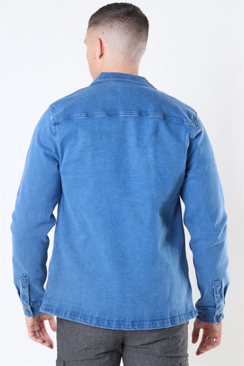 Denim Project Denim Over Jas Medium Blue