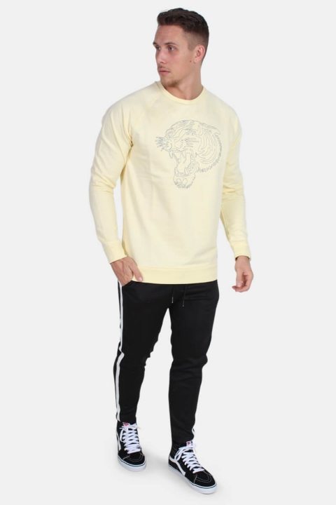 Just Junkies Tiger Crew Sweat Pastel Yellow