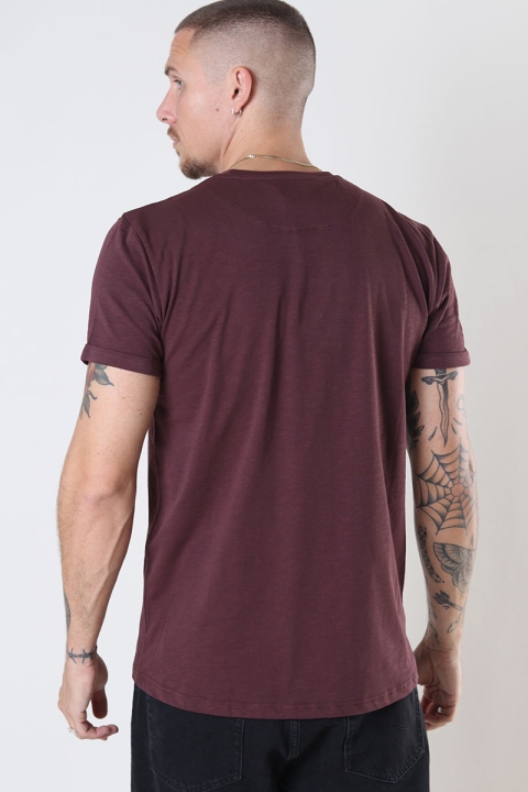 Clean Cut Copenhagen Kolding Organic Tee S/S Dark Plum