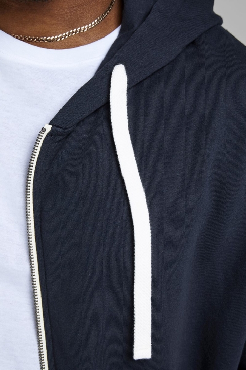 Jack & Jones Holmen Sweat Zip Hoodie Navy Blazer