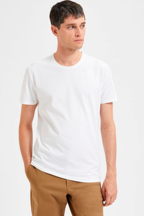Selected Hael O-neck Tee Bright White