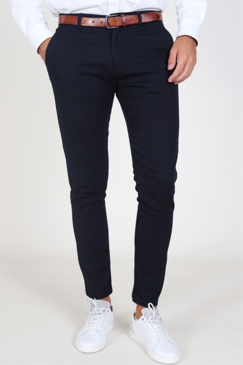 Tailored & Originals Nox Frederic Broek Navy Melange