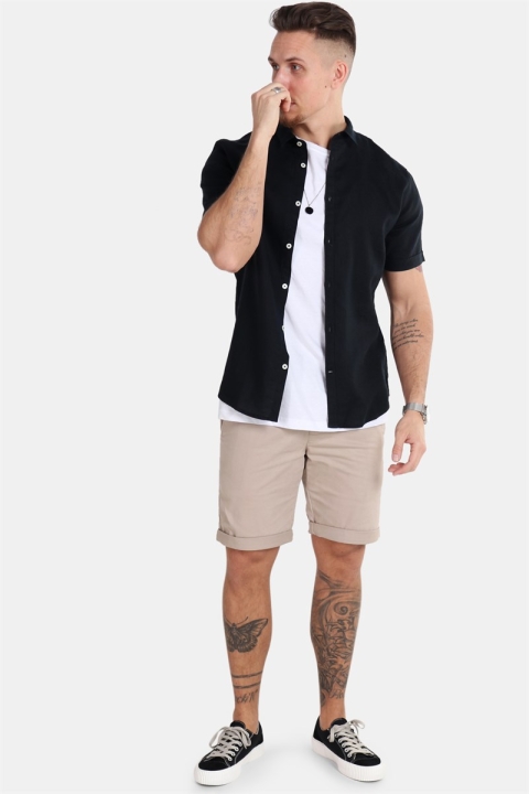 Tailored & Originals Karter S/S Overhemd Black