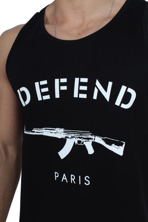 Defend Paris DebardeKlok Tank Top Black