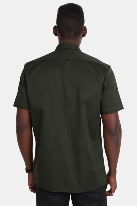 Dickies S/S Slim Shirt Olive Green