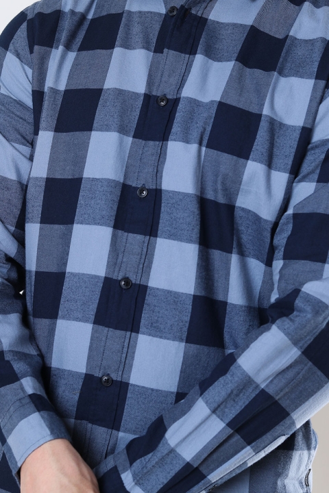 Jack & Jones GINGHAM TWILL SHIRT L/S Flint Stone