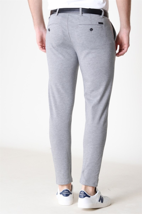 Solid Dave Barro Pants Grey Melange