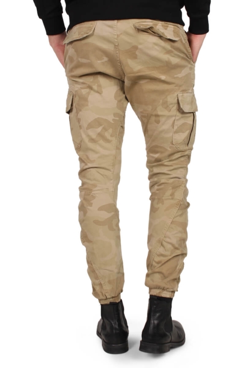 Tb1611 Camo Cargo Jogging Pants Sand Camo