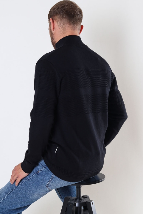 Selected MAINE LS KNIT CARDIGAN Black