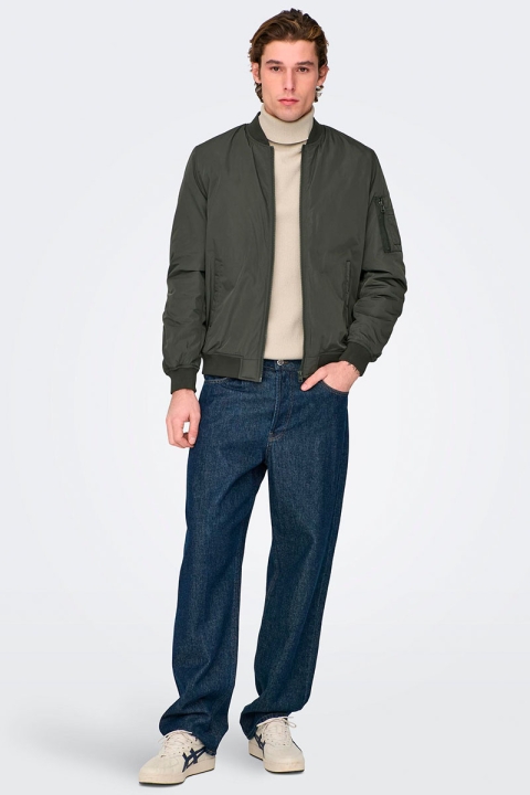 ONLY & SONS JOSHUA BOMBER JACKET Peat