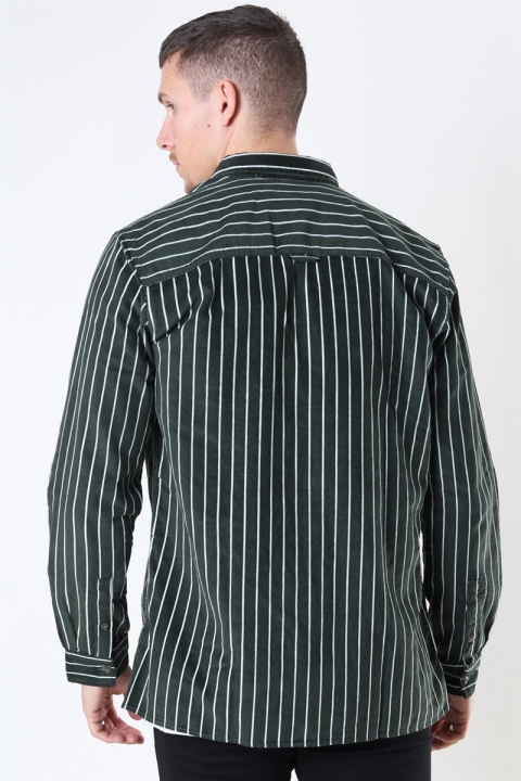 Only & Sons Edward Striped Corduroy Overhemd Deep Depths