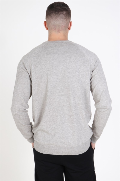 Only & Sons Mikkel Soft Crew Raglan Breien Light Grey Melange