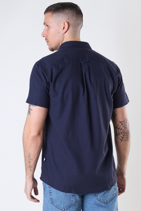 Kronstadt Johan Linen S/S shirt Navy