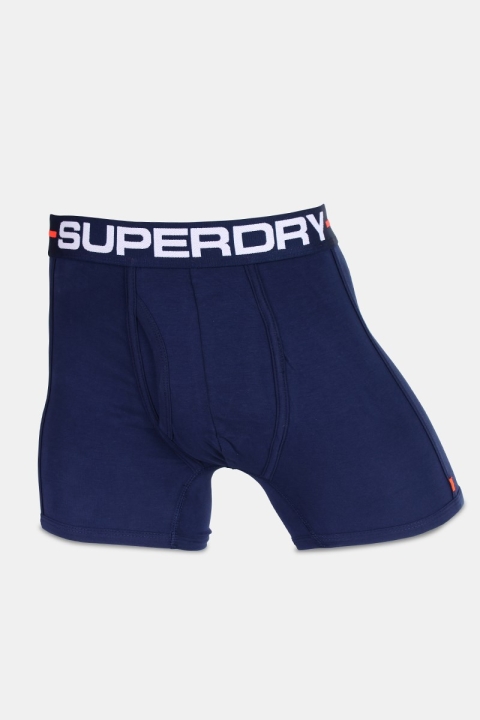 Superdry Sports Boxers Double Pack Optic/Richest Navy