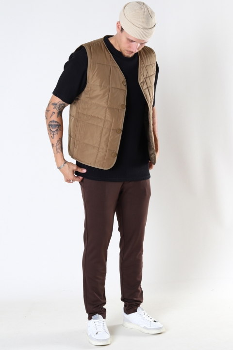 Jack & Jones JPRBLAROCCO QUILTED GILET Dark Coat Khaki