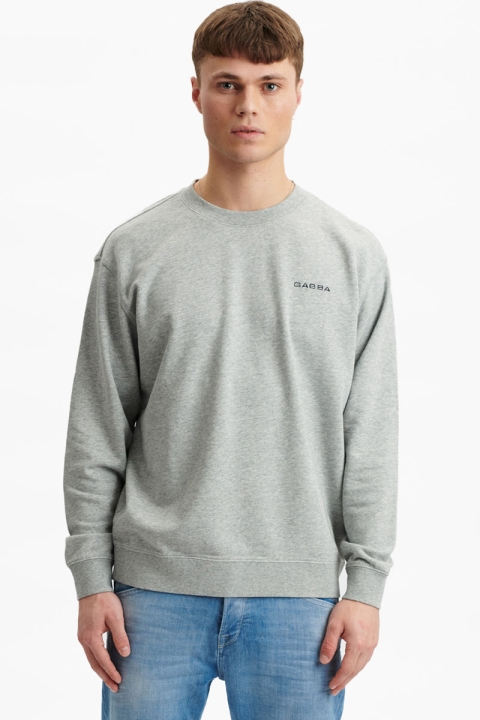 GABBA Bruce Boxy Sweat Grey Mel