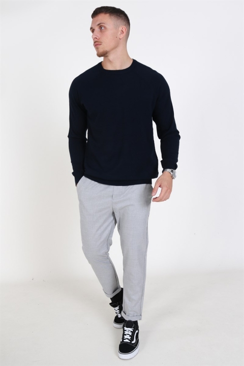 Only & Sons Mikkel Soft Crew Raglan Breien Dark Navy