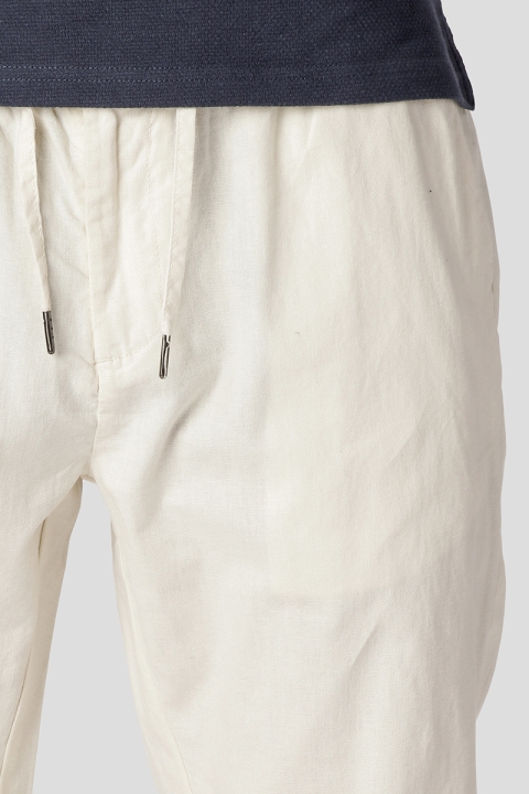 Clean Cut Copenhagen Barcelona Cotton Linen Pants Ecru