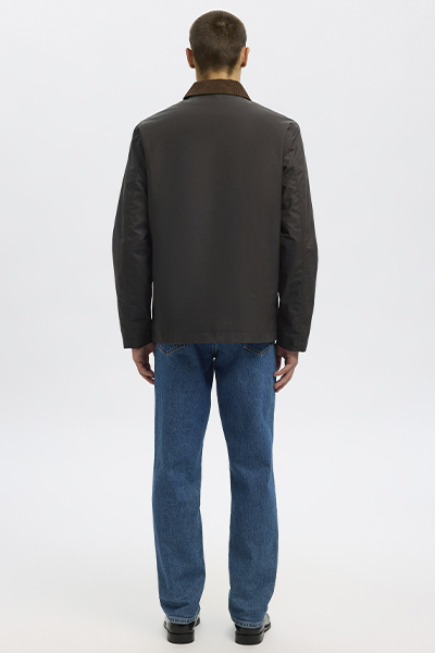 Selected Walter Waxed Cotton Jacket Delicioso