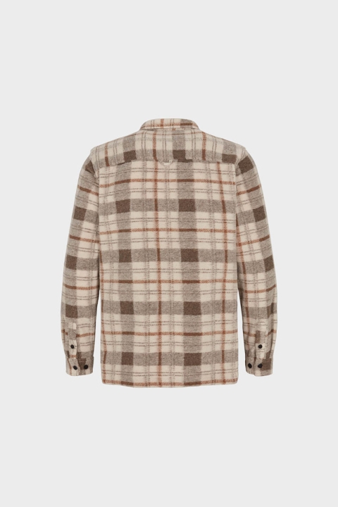 Kronstadt Kurtis Check overshirt Off White