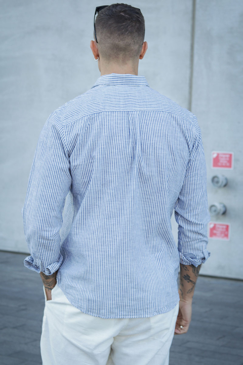 Jack & Jones Summer Shirt LS Infinity Stripe