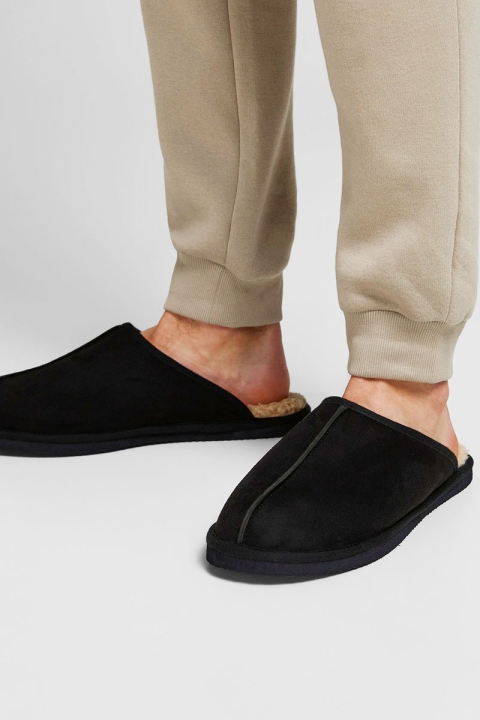 Jack & Jones JFWDUDELY MICROFIBER SLIPPER Black