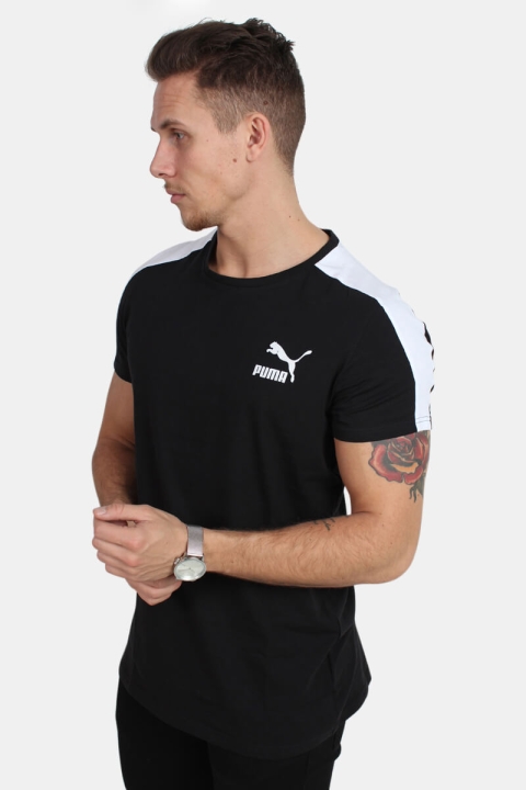 Puma Archive T7 Stripe T-shirt Black/White