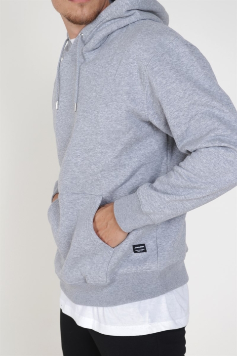 Jack & Jones Soft Sweat Hood Light Grey Melange