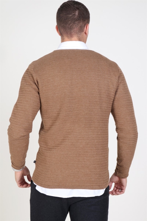 Clean Cut Aberdeen Crew Neck Breien Warm Sand Melange