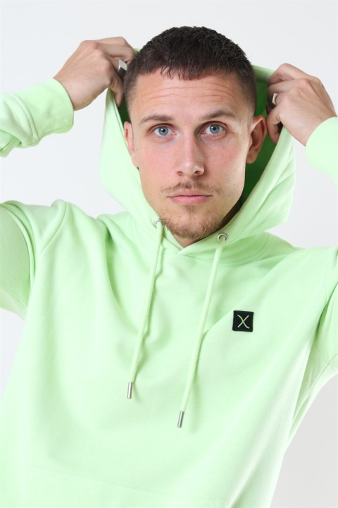 Clean Cut Basic Organic Hoodie Neon Green