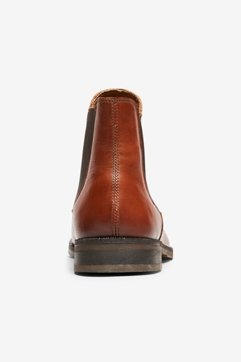 Selected Louis Leather Chealser Boot Cognac