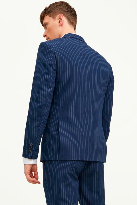 Jack & Jones FRANCO PIN STRIPE Pak Navy Blazer