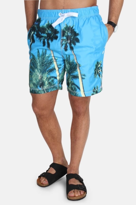 Superdry Premium Neo Photo Swim Shorts La Sky