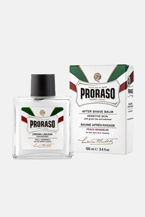 Proraso Aftershave Balm Sensitive, Grøn Te & Havre, 100 ml.