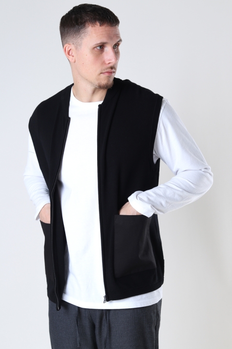 ONLY & SONS ONSKES POCKET VEST  KNIT Black