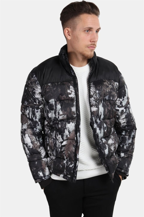 Only & Sons Bertil Puffer Jas Black Print