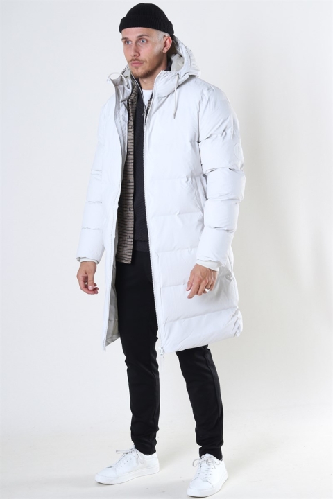 Rains Long Puffer Jas Off White