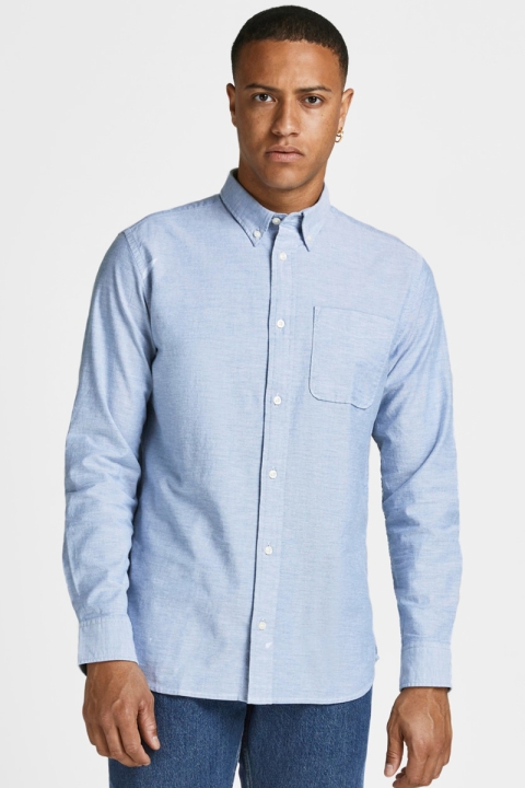 Jack & Jones JPRBLUBROOK OXFORD SHIRT L/S NOOS Cashmere Blue SLIM FIT