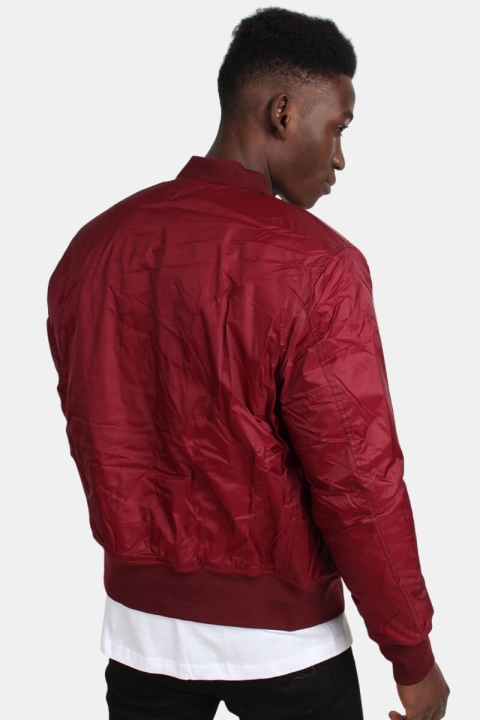 Urban Classics Bomber Jas Burgundy