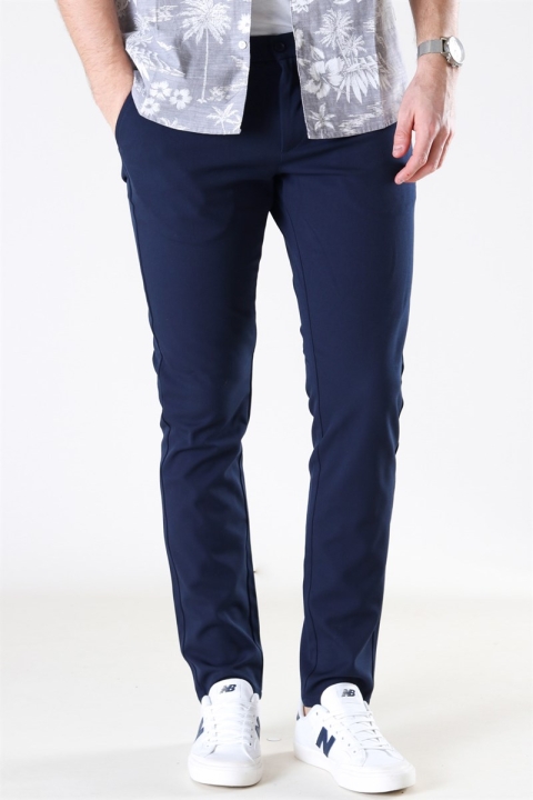 Woodbird Steffen Twill Pant Midnight Blue