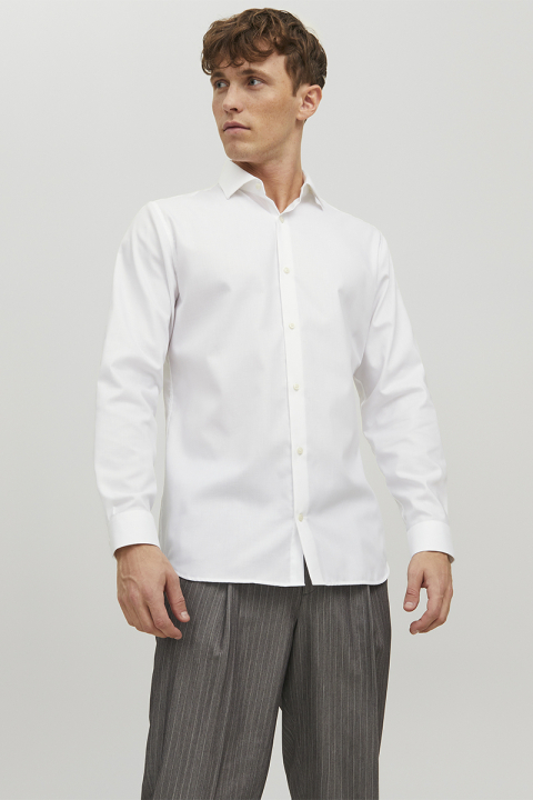 Jack & Jones Parker Wrinkle Resistant Shirt LS White
