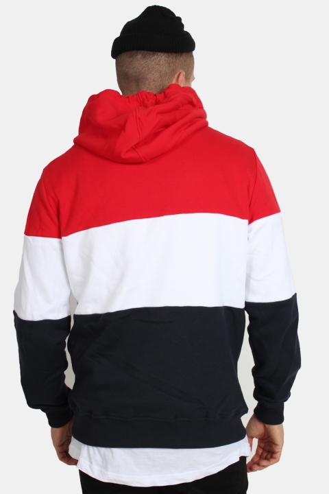 Klokban Classics TB1870 Hoody Fire Red/White/Navy