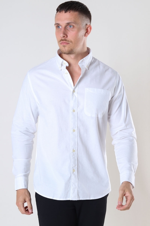 Selected SLHREGRICK-OX FLEX SHIRT LS S NOOS White