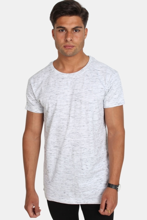 Klokban Classics TB1576 Space Dye Turnup T-shirt White/Grey